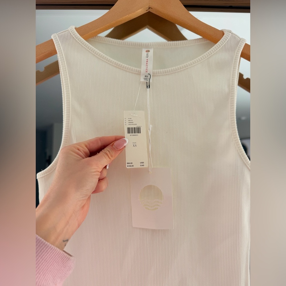 Anthropologie Daily Practice Rib Tank Drop-Waist Twofer Mini Dress - Picture 5 of 6